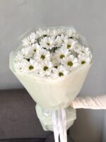 Букет из 5 ромашковых  хризантем — изображение 2